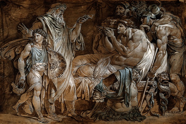 V0015927 Alexander the Great demonstrating his trust in Philip, his p
Credit: Wellcome Library, London. Wellcome Images
images@wellcome.ac.uk
http://wellcomeimages.org
Alexander the Great demonstrating his trust in Philip, his physician, by drinking a medicinal draught prepared by him after receiving a letter from General Parmenio suggesting that Philip is poisoning him. Pen drawing attributed to an artist in the circle of G. Cades.
By: Giuseppe CadesPublished: -
Copyrighted work available under Creative Commons Attribution only licence CC BY 4.0 http://creativecommons.org/licenses/by/4.0/
